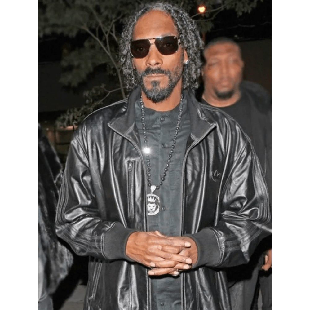 Snoop Dogg Black Leather Jacket